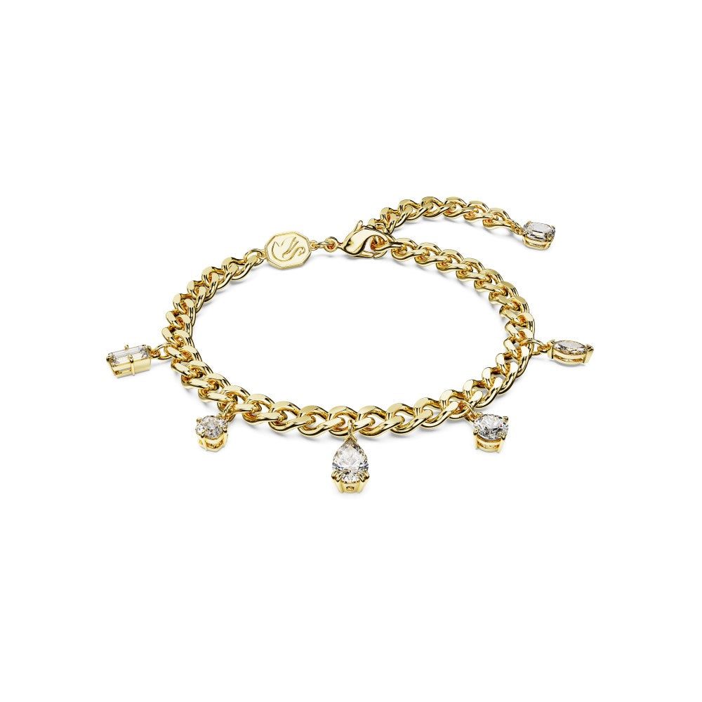 Swarovski Dextera Bracelet - White, Gold-Tone Plated