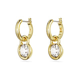 Swarovski Dextera Drop Earrings - White, Gold-Tone Plated