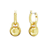 Swarovski Dextera Drop Earrings - White, Gold-Tone Plated