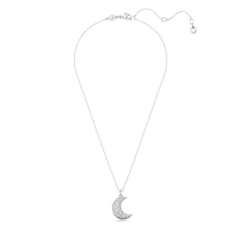 Swarovski Luna Necklace - White, Rhodium Plated – ShopCGX