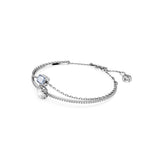 Swarovski Stilla Bangle Bracelet - Blue, Rhodium Plated