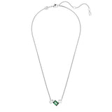 Swarovski Mesmera Necklace - Green, Rhodium Plated