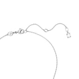 Swarovski Dextera Interlocked Loop Necklace - White, Rhodium Plated