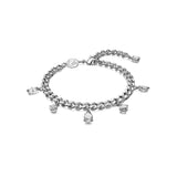 Swarovski Dextera Bracelet - White, Rhodium Plated