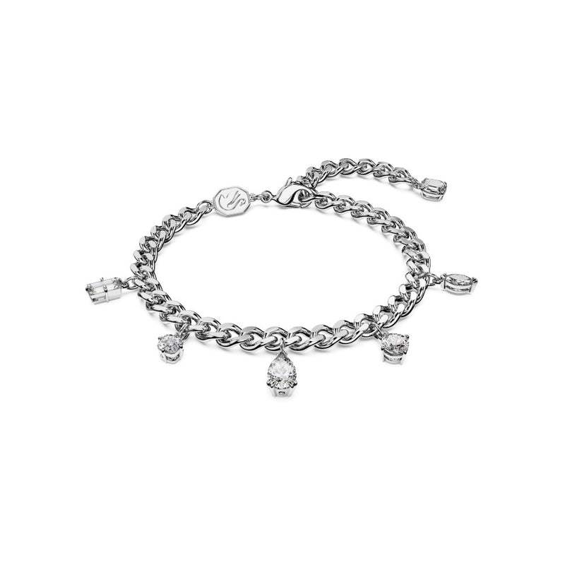 Swarovski Dextera Bracelet - White, Rhodium Plated