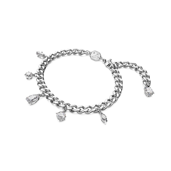 Swarovski Dextera Bracelet - White, Rhodium Plated