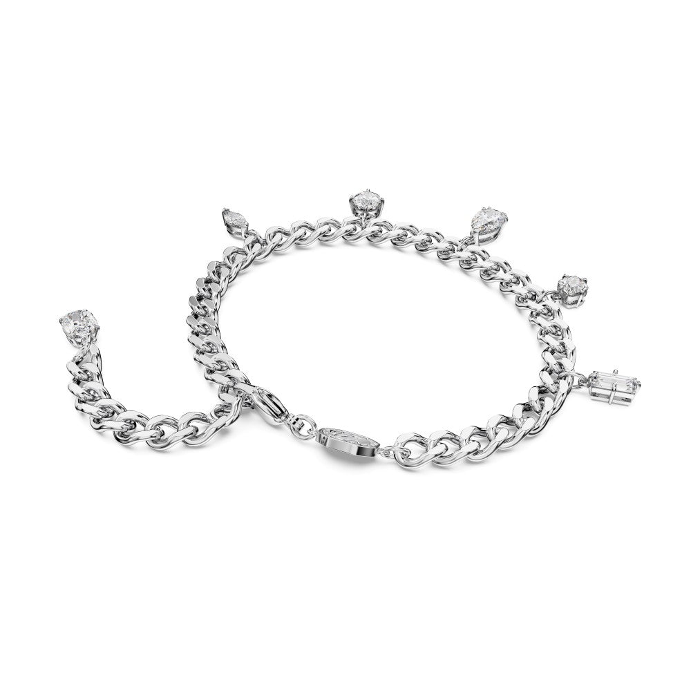 Swarovski Dextera Bracelet - White, Rhodium Plated