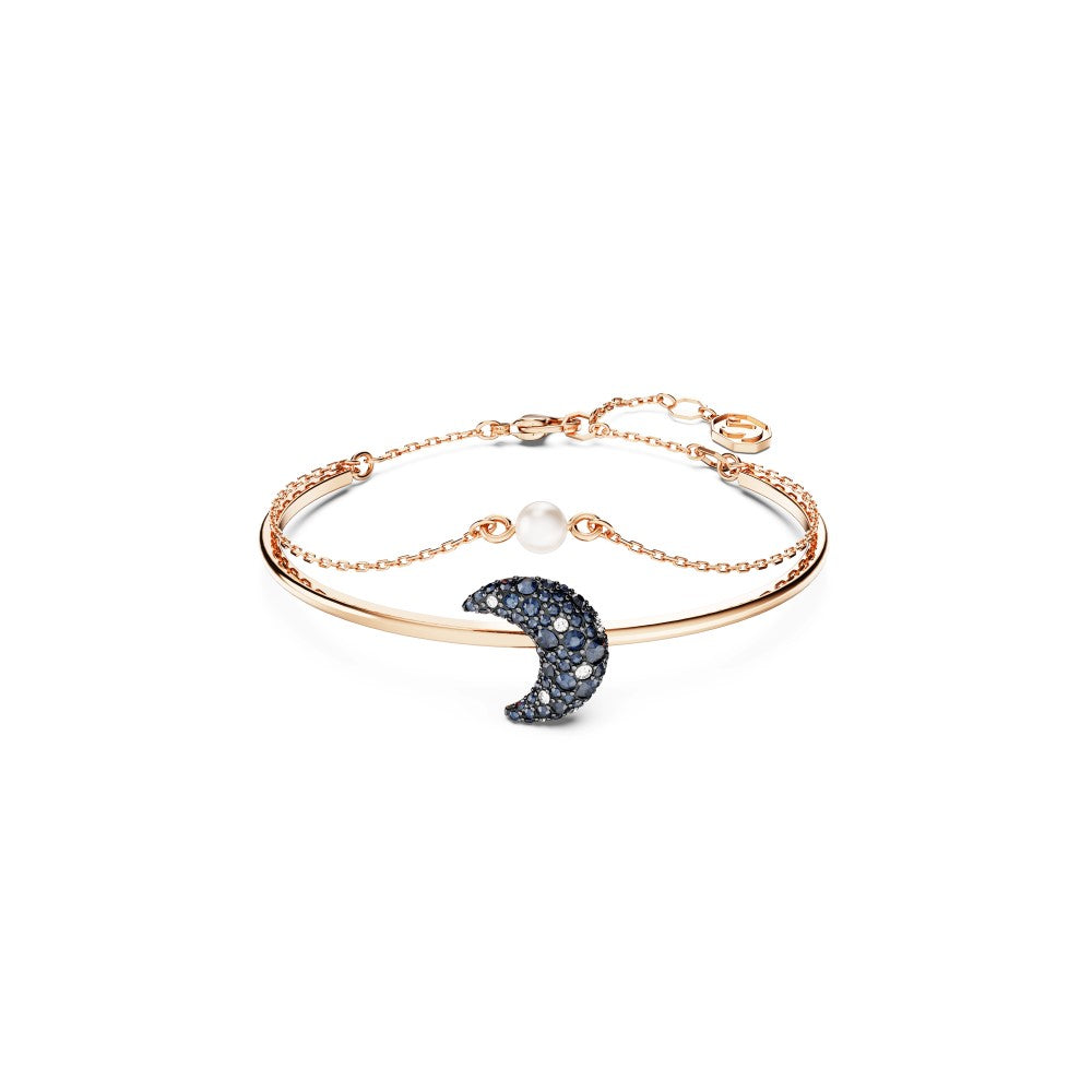 Swarovski Luna Bangle Bracelet - Multicolor, Rose Gold-Tone Plated