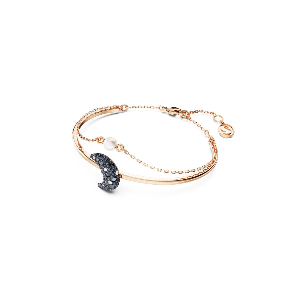 Swarovski Luna Bangle Bracelet - Multicolor, Rose Gold-Tone Plated