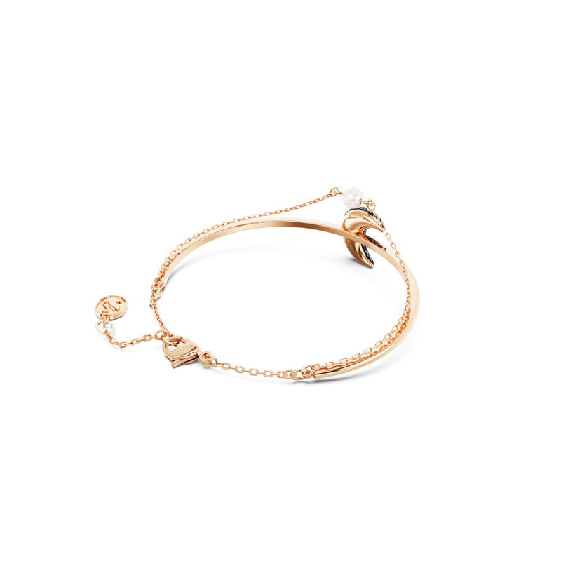 Swarovski Luna Bangle Bracelet - Multicolor, Rose Gold-Tone Plated