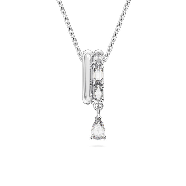 Swarovski Dextera Necklace - White, Rhodium Plated