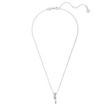 Swarovski Dextera Necklace - White, Rhodium Plated