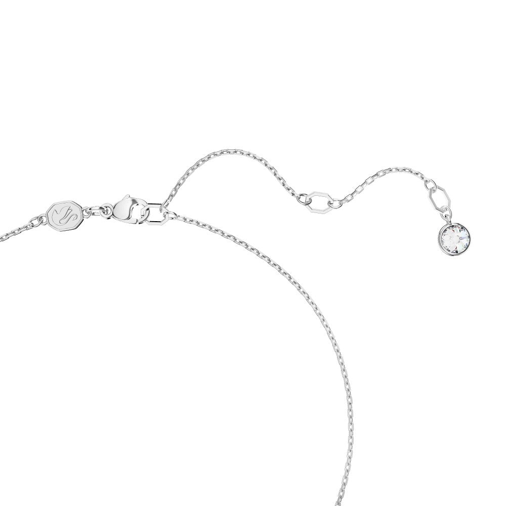 Swarovski Dextera Necklace - White, Rhodium Plated