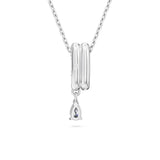 Swarovski Dextera Necklace - White, Rhodium Plated