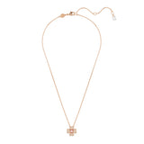 Swarovski Idyllia Clover Necklace - White, Rose Gold-Tone Plated