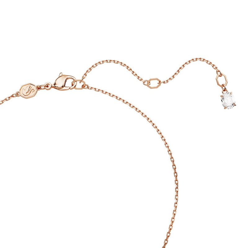 Swarovski Idyllia Clover Necklace - White, Rose Gold-Tone Plated