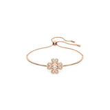 Swarovski Idyllia Clover Bracelet - White,  Rose Gold-Tone Plated