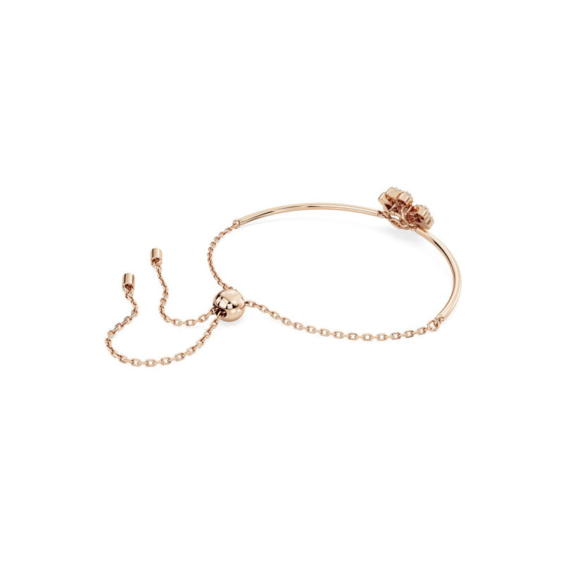 Swarovski Idyllia Clover Bracelet - White,  Rose Gold-Tone Plated