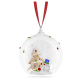 Swarovski Holiday Cheers Tree and Snowman Ball Ornament