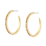 Kurt Geiger Pavé Medium Hoop Earrings