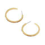 Kurt Geiger Pavé Medium Hoop Earrings