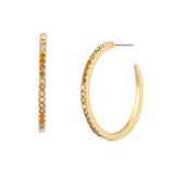Kurt Geiger Pavé Medium Hoop Earrings