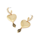 Kurt Geiger Signature Kurt Eagle Heart Drop Earrings