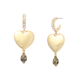 Kurt Geiger Signature Kurt Eagle Heart Drop Earrings