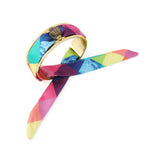 Kurt Geiger Stained Glass Fabric Tie Cuff Bracelet