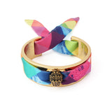 Kurt Geiger Stained Glass Fabric Tie Cuff Bracelet