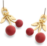 Coach Signature C Cherry Drop Earrings