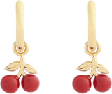 Coach Cherry Charm Huggie Earrings