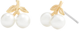Coach Pearl Cherry Stud Earrings