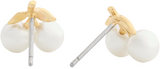 Coach Pearl Cherry Stud Earrings