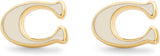 Coach Signature C Enamel Stud Earrings