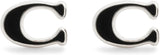 Coach Signature C Enamel Stud Earrings