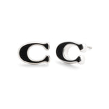 Coach Signature C Enamel Stud Earrings