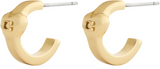 Coach Signature C Heart Huggie Earrings