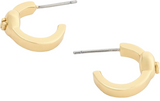 Coach Signature C Heart Huggie Earrings