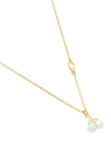 Coach Signature Pearl Cherry Pendant Necklace
