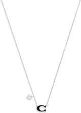Coach Signature C Heart Short Pendant Necklace