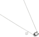 Coach Signature C Heart Short Pendant Necklace
