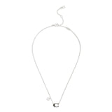 Coach Signature C Heart Short Pendant Necklace