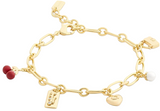 Coach Signature Cherry Charm Link Bracelet