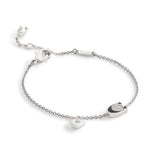 Coach Signature C Enamel Heart Charm Flex Bracelet