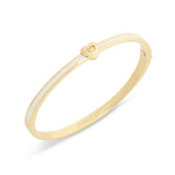 COACH Signature C Heart Enamel Bangle Boxed Bracelet