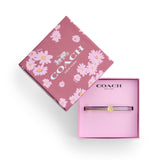 COACH Signature Tea Rose Enamel Bangle Boxed Bracelet