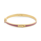 COACH Signature Tea Rose Enamel Bangle Boxed Bracelet
