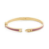 COACH Signature Tea Rose Enamel Bangle Boxed Bracelet