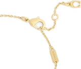 Coach Signature C Tea Rose Charm Strand Flex Bracelet